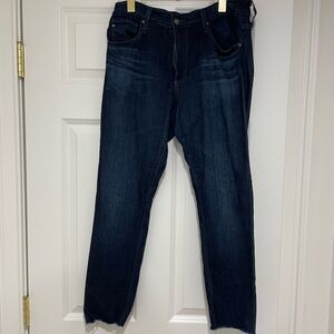 AG Adriano Goldschmied Dark Blue Ankle Jeans